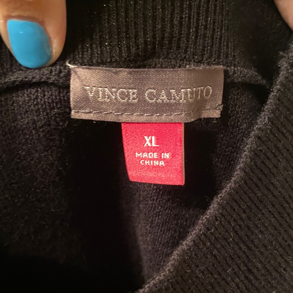 Vince Camuto Elegant Black Sweater - Picture 2 of 5
